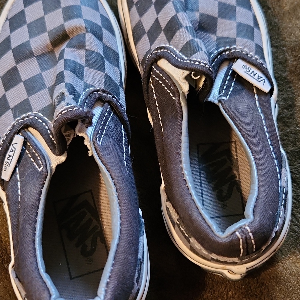 Gray and Black Vans - Picture 3 of 5